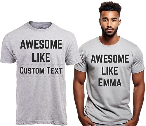 Awesome Like My Daughter | Funny Tee Shirt, Sarcastic Saying Humor Dad Joke T-Shirt for Father Grandpa Daddy B0B9ZTP9F7