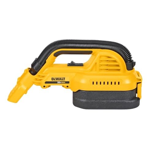 DEWALT 20V MAX Hand Vacuum, Cordless, for Wet or Dry Surfaces, 1/2-Gallon Tank, Washable Filter, Portable, Bare Tool Only (DCV517B)