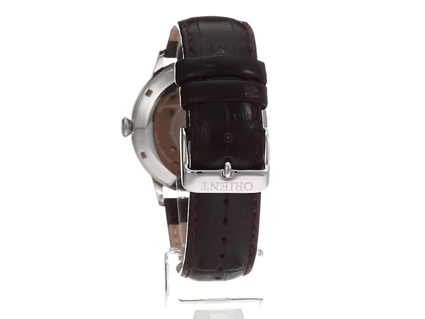 Orient Bambino Version 2' Stainless Steel Japanese Automatic / Hand-Winding Dress Watch