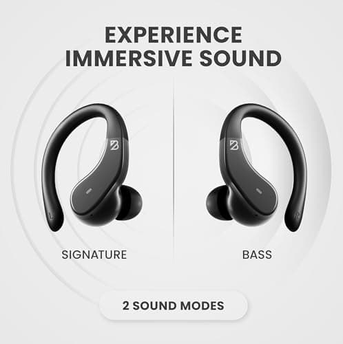 Back Bay Audio - Runner Wireless Earbuds for Running, Workout Wrap Around Earbuds Bluetooth Headphones for Sports, Around The Ear Wireless Bluetooth Running Headphones, Hook Over Earphones Earhooks