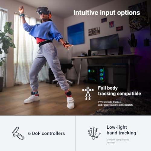 HTC Vive Focus Vision — Mixed Reality and PC VR Headset + Controllers — Consumer Edition