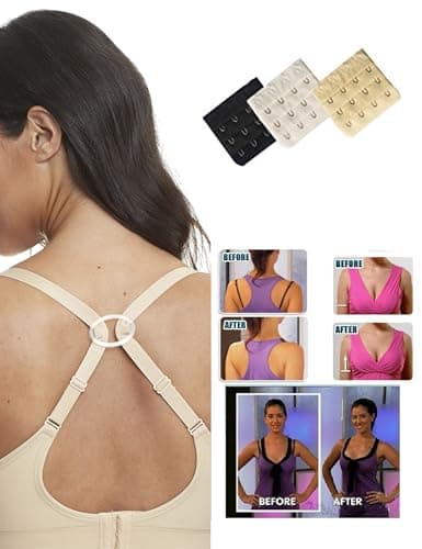 HOFISH 3PACK Full Bust Seamless Nursing Maternity Bras Bralette S-XXL with Extra Bra Extenders & Clips