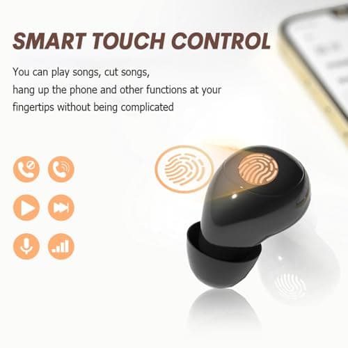 Yihou Invisible Small Mini Sleep Earbuds Headphones Wireless Bluetooth Comfortable Tiny Sleeping Smallest Low Profile Micro Discreet Hidden Kids Earbuds Ear Buds for Small Ear Canals Women Work