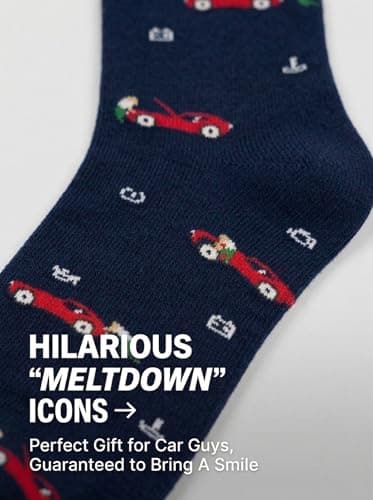 Socks with Frustrated Tennis/Pickleball Player/Fishing/Drinker Design, Novelty Cotton Socks for Men, 8-13 B0G8W88399