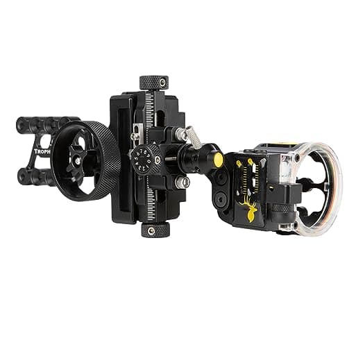 Trophy Ridge Digital React Trio Bow Sight - 2 Micro Adjustable Horizontal Pins, 1 Vertical Pin, Digital Readout, Fast Setup, Dead Set Accuracy, 5 Customizable Profiles, 4 Brightness Settings