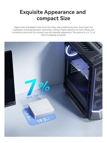 MINISFORUM AI Mini PC M1-1295 Barebone with Intel Core i9-12950HX (16C(8E+8P)/24T, up to 5,0 GHz), Mini Computer DDR4 RAM PCIe4.0 SSD, Dual Display with HDMI 2.1/DP, 5X USB Ports, WiFi 6E,BT 5.2