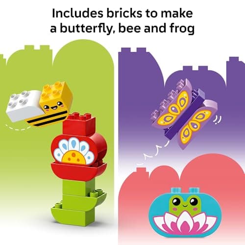 LEGO DUPLO Town Creative Garden & Flowers Building Toy Playset - Preschool Learning and Educational Flower Toy for Toddlers, Boys and Girls, Ages 2+ - Baby Gift Idea - 10444 B0DJ184XFZ