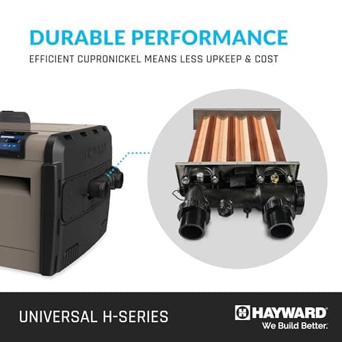 Hayward W3H400FDP Universal H-Series 400,000 BTU Propane Pool Heater and Spa Heater for In-Ground Pools and Spas