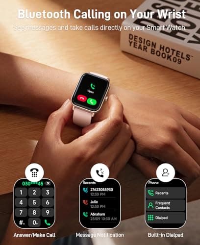 Smart Watches for Women (Make/Answer Calls), Alexa Built-in Smart Watch for Android/iPhones with Receive Messages/Emails/Reminders, 1.85" HD Fitness Tracker Watch with Heart Rate/Sleep/SpO2 Monitor
