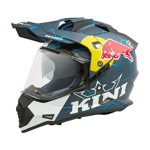 Kini ADV Adventure Helmet Adult Red Bull 1.0 Blue/White Small