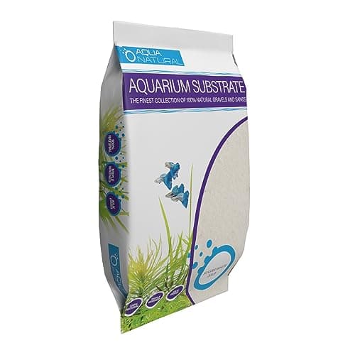 Aqua Natural Sugar White Sand 10lb Substrate for aquascaping, Aquariums, vivariums and terrariums