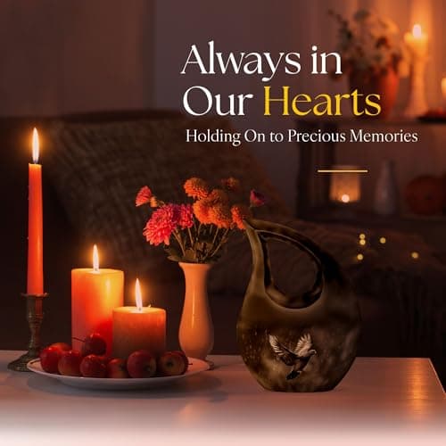 Dove Burial Keepsake Urns for Adult Male Female Ashes, Black Drop Handcrafted Cremation Urn for Human Ashes, Remembrance Gift for Loss, Burial Cremains Containers (3 Inch) B0FFTG4NMQ