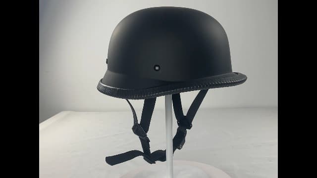 German Style Motorcycle Helmet,Adult Half Helmet Open Face DOT Approved, Motorcycle Cruiser Scooter Cool Helmet