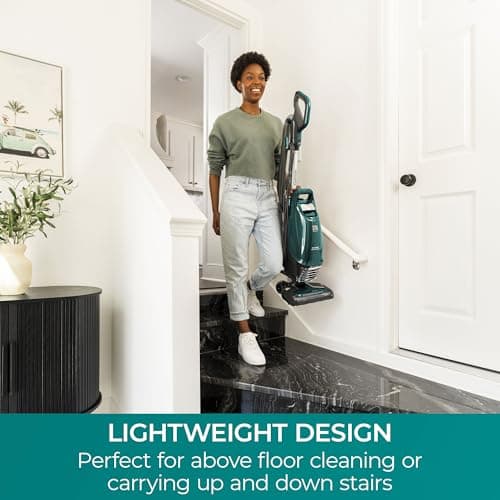 Kenmore Intuition Bagged Upright Vacuum Lift-Up Carpet Cleaner 2-Motor Power Suction with HEPA Filter, 3-in-1 Combination Tool, HandiMate for Floor, Pet Hair, 14pounds, Green