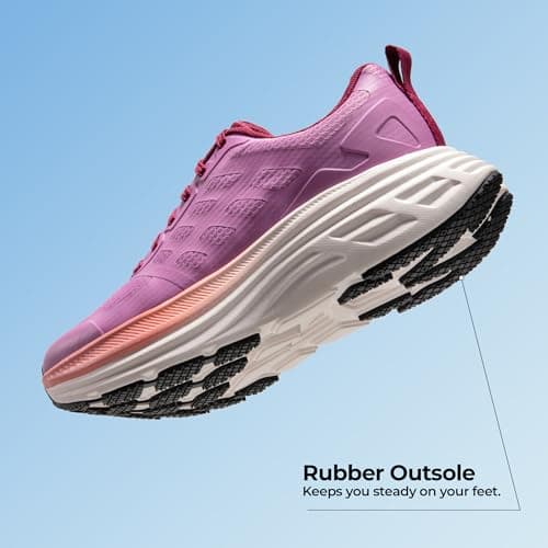 NORTIV 8 Women's Walking Shoes Cushion Running Tennis Shoes ActiveFloat Non-Slip Comfortable Breathable Workout Gym Sports Athletic Fashion Sneakers