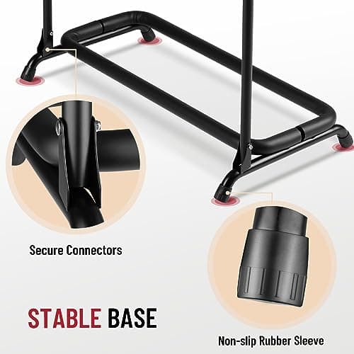 CAHAYA Multi Guitar Rack: Acoustic Guitar Display Rack 5 Holder Thick Padding Guitar Rack Holder Floor Stand for Classical Acoustic Electric Guitars and Bass CY0345