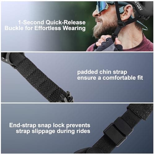 Adult Bike Helmet for Men/Women with Helmet Bag 2 Removable Moisture-Wicking Liners Adjustable Dial Comfort Fit Lightweight Shockproof CPSC 1203 Safety Certified for Road-Ready/Urban-Commute/MTB