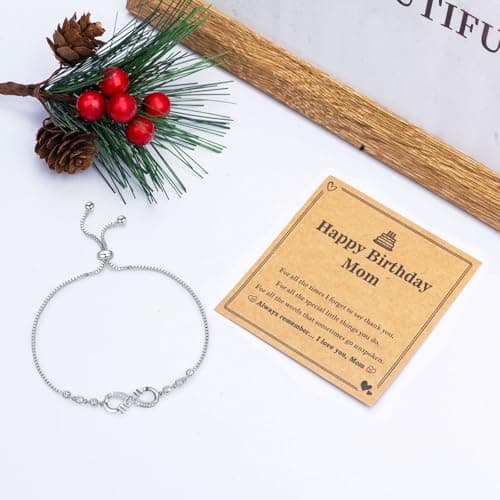 Gifts for Mom, Infinity Love Bracelets for Mom, Birthday Gifts for Women Wife Mother B0DGDBWBKV