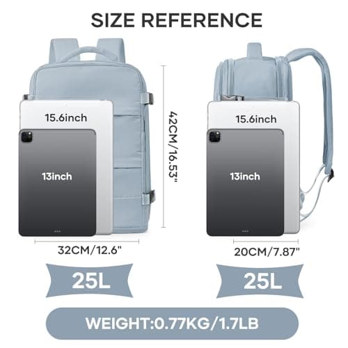 coowoz Travel Backpack For Women Men,Carry On Backpack,Hiking Backpack Waterproof Outdoor Sports Rucksack Casual Daypack travel essentials（Gray Blue） | Carry On Backpack, Hiking Backpack, Waterproof, Outdoor Sports, Rucksack, Casual Daypack