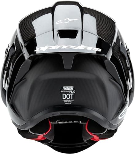 Alpinestars Supertech R10 Solid Helmet, Carbon Shell, CE-Certified, Advanced Ventilation & Fit