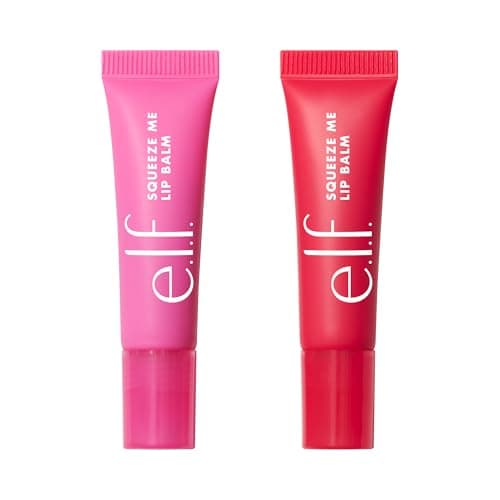 Moisturizing Balm For A Sheer Tint Of Color, Made With Hyaluronic Acid, Vegan & Cruelty-Free, Cherry & Bubblegum e.l.f. Squeeze Me More Lip Balm Duo, Cherry/Bubblegum B0FPMGZ18H
