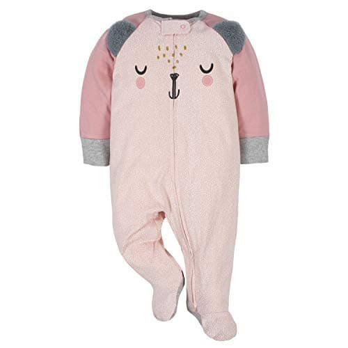 Gerber baby-girls 4 Pack Sleep N' Play Footie