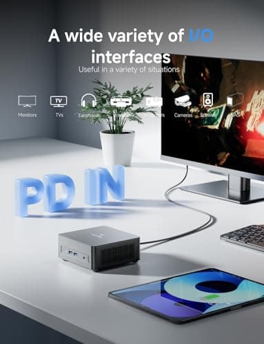 MINISFORUM DeskMini UM760 Slim Mini PC AMD Ryzen 5 7640HS Small PC, 16GB DDR5 RAM+1TB PCIe4.0 SSD, HDMI/DP/USB4 Outputs, 2.5G LAN, WiFi 6E, BT5, 4xUSB Port AMD Radeon 760M Graphics Small Form Factor