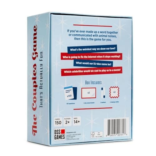 DSS Games The Couples Game That's Actually Fun [Date Night Idea, Relationship Card Game, Newlywed Game, 2 Players for Adults | Couples Gifts, Gift for Her, Gift for Him]