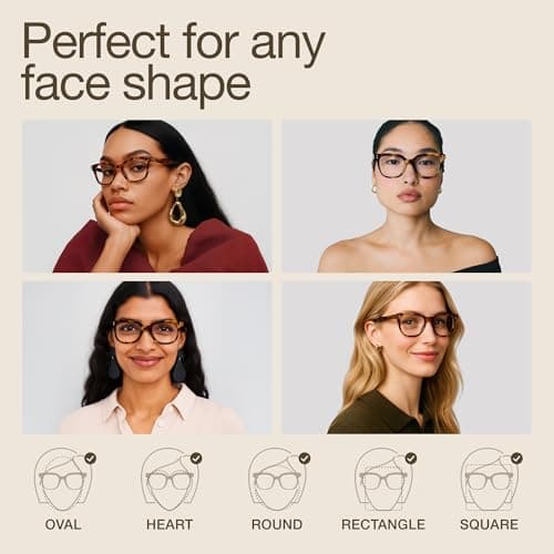 miyya Blue Light Glasses for Women & Men – Oversized UV & Blue Light Blocker Chunky Frames, All-Day Comfort, Stylish Eyewear