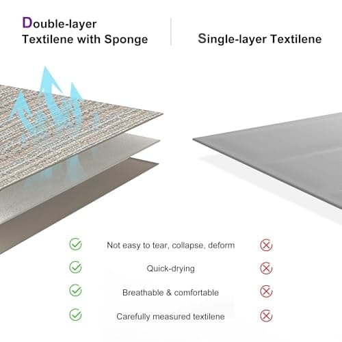 PURPLE LEAF Outdoor Chaise Lounge Set of 2 Aluminum Patio Lounge Chair with Wheels and Side Table Pool Chaise Lounge Chair for Outdoor Backyard Poolside Camel (2 Lounges Chairs W/Table)