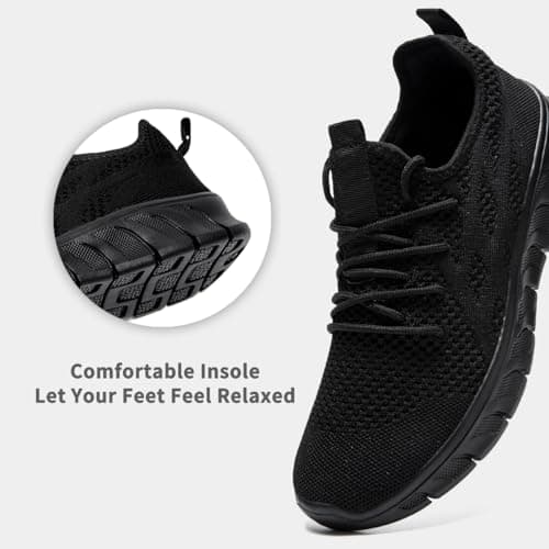 DLWKIPV Women's Running Shoes Lightweight Walking Sneakers Tennis Athletic Lace Up Gym Casual Fashion Fitness Sports Soft Sole Mesh Workout Comfortable