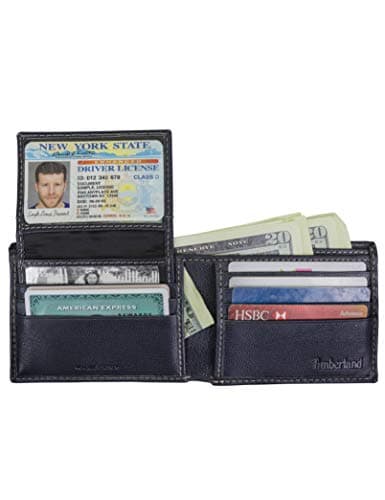 Timberland Men's Genuine Leather Passcase Security RFID Wallet