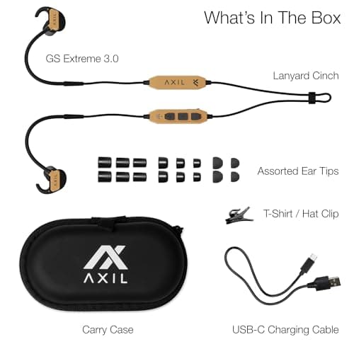 AXIL GS Extreme 3.0 Shooting Ear Protection – Desert Tan - Hearing Enhancement & Noise Isolation Bluetooth Earbuds – 5X Hearing Protection for Shooting, Travel, Work and Concerts