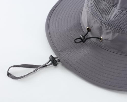 Home Prefer UPF 50+ Men's Sun Hat Wide Brim Bucket Hat UV Protection Hat for Mens Womens Beach Safari Gardening Golf Fishing