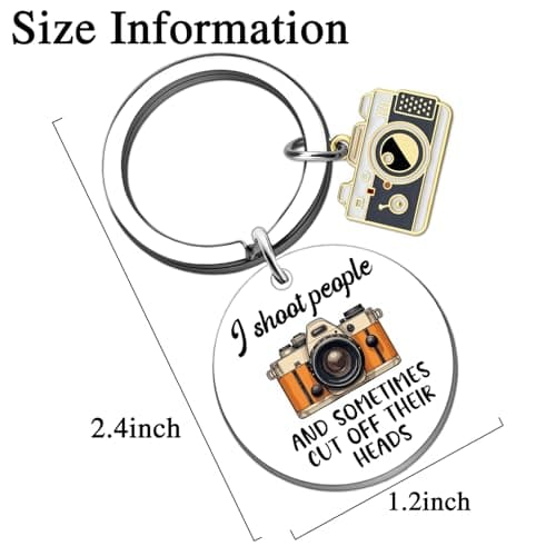 Camera Themed Gifts Camera Lover Gift for Women Men Friend Birthday Anniversary Valentine's Day Camera Keyring Photography Gifts for Photographers Funny Photographer Gifts Keychains B0FP4XK187