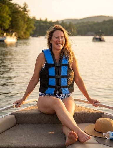 Hardcore Life Jacket 2 Pack Paddle Vest for Adults; Coast Guard Approved Type III PFD Life Vest Flotation Device; Jet ski, Wakeboard, Kayak; Ideal Extra Pontoon Boat Life Jacket