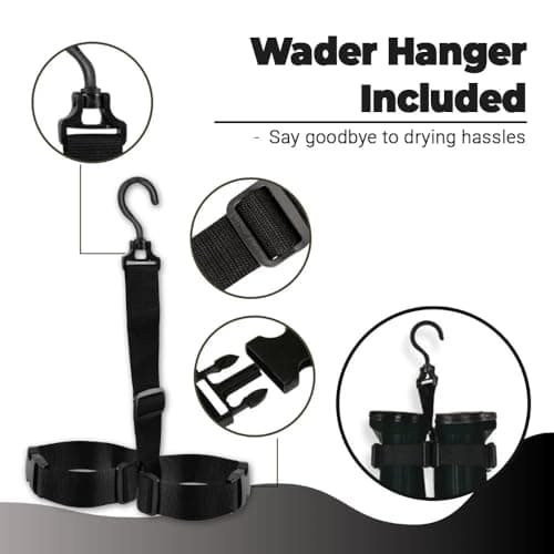 DaddyGoFish Chest Waders for Kids and Adults, Fishing and Hunting Waders with a Pocket and a Wader Hanger
