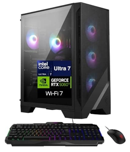 msi Codex R2 AI 2nd AI Gaming Desktop PC (Intel Ultra 7-265, GeForce RTX 5060 Ti 8GB GDDR7, 32GB DDR5, 2TB PCIe SSD, Win 11 Pro) w/USB-C Dock