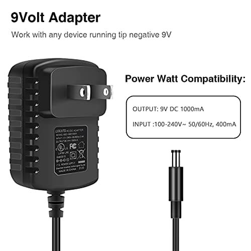 LEKATO Guitar Looper Pedal Effect Pedal with Tuner Function Looper Pedal Loops 9 Loops 40 minutes Record Time with USB Cable and 9V 0.6A Pedal Power Supply Adapter