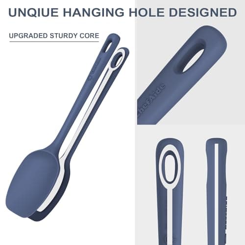 Food Grade Silicone, Heat Resistant Up to 600°F, Upgrade Strong Handle, Safe for Nonstick Cookware,Ideal for Cooking & Baking ChefAide 5 Pieces Silicone Spatulas Set, Heat Resistant Rubber Spatula B0CHGFG64S