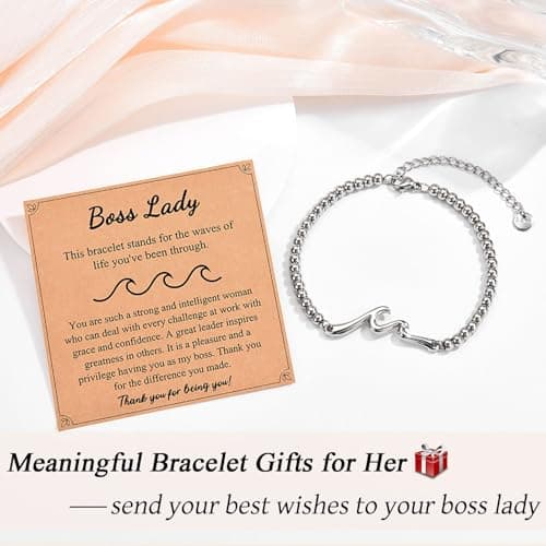 The Wave of Life Bracelet, Christmas Birthday Valentines Graduation Day Gifts for Women Her Gifts for Best Friend Sister Daughter Granddauhgter Niece B0DCJFR132
