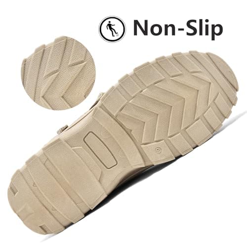 Yeeteepot Womens Snow Boots Warm Winter Boots Ladies Fur Lined Ankle Boots Lace Up Outdoor Booties Anti-Slip Sneakers Waterproof Walking Shoes