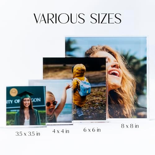 Acrylic Photo Block, Custom Photo Gifts, 3.5x3.5" | 0.6" Thick | Personalized Acrylic Print B0DBQVK5H1