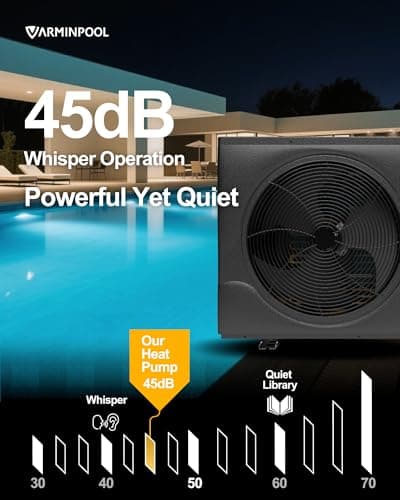 120000BTU Inverter Pool Heat Pump, for 33000 Gallons Inground and Above Ground Pools, WiFi Capable Electric Pool Heater with Timer, Heat and Cool, Energy Efficient, 220V