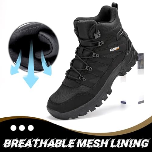 POGEPE Men's Hiking Boots Hiking Shoes,Waterproof Outdoor Trekking Backpacking Mountaineering Boots 8061