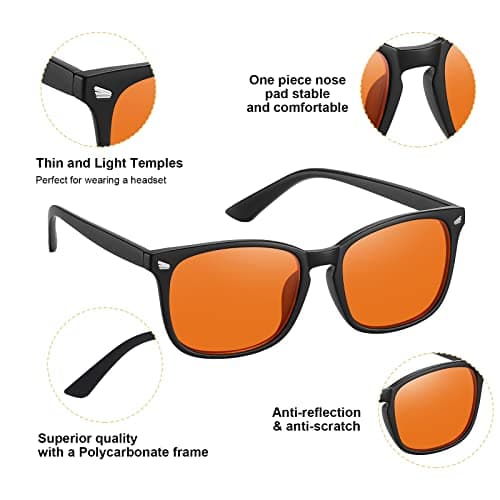 Okany Blue Light Blocking Glasses Gaming Computer Glasses Powerful Professional Screen Filter