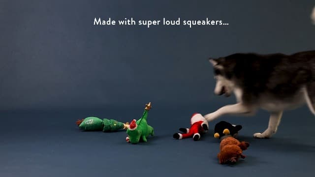 Fringe Studio Pet Toy, REX-MAS is HERE! Green Rex Plush Dog Toy, PetShop Collection (314629) B0FQK351MN