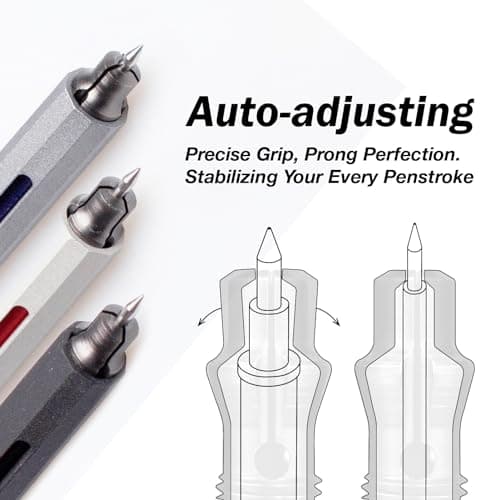 C Mini, Durable Aluminum Alloy EDC Pen, Compatible with 100+ Refills - Ballpoint, Rollerball, Gel. Auto-Adjusting Refillable Pen, Best Writing and Sketching Gift for Men and Women - Orange