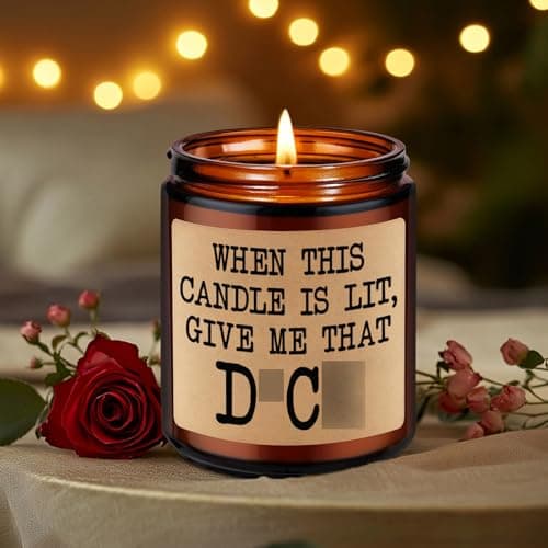 GSPY Scented Candle - Cute Gifts for Boyfriend - Bachelorette Gifts for Bride - Funny Christmas, Anniversary, Birthday, 5 Senses Presents for Him, Boyfriend, Husband, Men, Fiance, Couples, Women, Her
