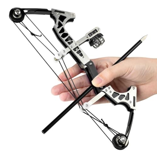 Archery Bow Set Left and Right Hand Compound Bow Hunting Bow Metal Material Catapult RH/LH for Practice Archery